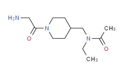 CAS No. 1353969-51-3, N-((1-(2-Aminoacetyl)piperidin-4-yl)methyl)-N-ethylacetamide