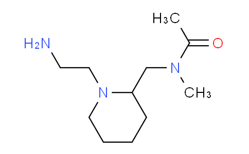 CAS No. 1353982-88-3, N-((1-(2-Aminoethyl)piperidin-2-yl)methyl)-N-methylacetamide
