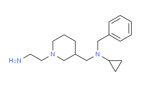 CAS No. 1353987-91-3, N-((1-(2-Aminoethyl)piperidin-3-yl)methyl)-N-benzylcyclopropanamine