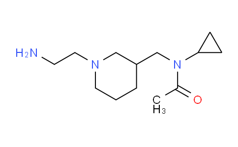 CAS No. 1353972-80-1, N-((1-(2-Aminoethyl)piperidin-3-yl)methyl)-N-cyclopropylacetamide