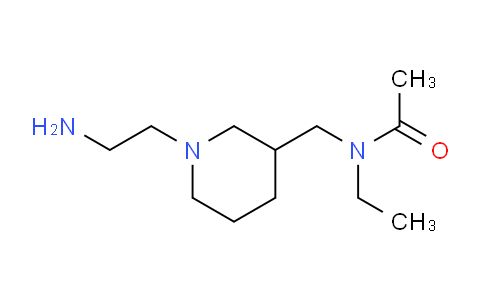 CAS No. 1353978-26-3, N-((1-(2-Aminoethyl)piperidin-3-yl)methyl)-N-ethylacetamide