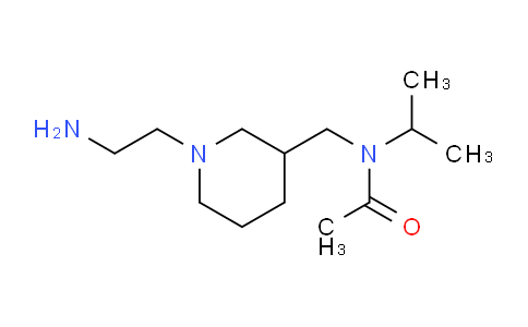 CAS No. 1353946-82-3, N-((1-(2-Aminoethyl)piperidin-3-yl)methyl)-N-isopropylacetamide