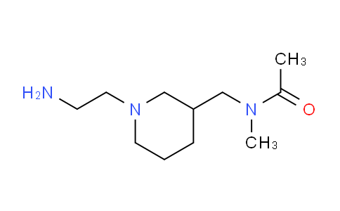 CAS No. 1353978-22-9, N-((1-(2-Aminoethyl)piperidin-3-yl)methyl)-N-methylacetamide