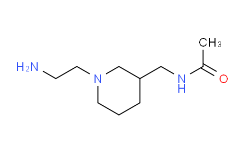 CAS No. 1353955-44-8, N-((1-(2-Aminoethyl)piperidin-3-yl)methyl)acetamide