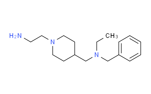 CAS No. 1353963-30-0, N-((1-(2-Aminoethyl)piperidin-4-yl)methyl)-N-benzylethanamine