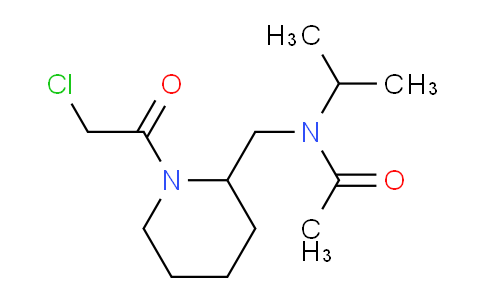 CAS No. 1353968-86-1, N-((1-(2-Chloroacetyl)piperidin-2-yl)methyl)-N-isopropylacetamide