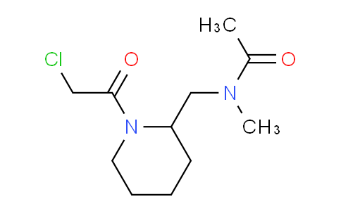 CAS No. 1353973-42-8, N-((1-(2-Chloroacetyl)piperidin-2-yl)methyl)-N-methylacetamide