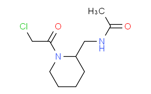 CAS No. 1353978-42-3, N-((1-(2-Chloroacetyl)piperidin-2-yl)methyl)acetamide