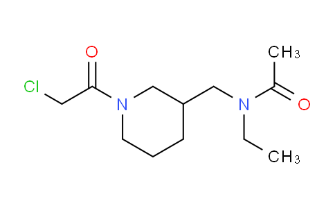 CAS No. 1353972-95-8, N-((1-(2-Chloroacetyl)piperidin-3-yl)methyl)-N-ethylacetamide