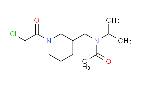 CAS No. 1353976-74-5, N-((1-(2-Chloroacetyl)piperidin-3-yl)methyl)-N-isopropylacetamide