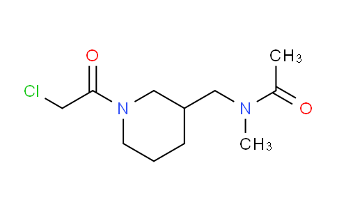 CAS No. 1353985-13-3, N-((1-(2-Chloroacetyl)piperidin-3-yl)methyl)-N-methylacetamide