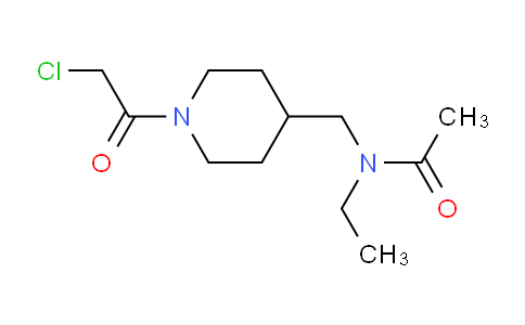 CAS No. 1353983-09-1, N-((1-(2-Chloroacetyl)piperidin-4-yl)methyl)-N-ethylacetamide