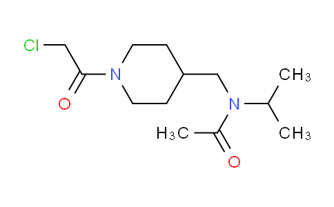 CAS No. 1353965-66-8, N-((1-(2-Chloroacetyl)piperidin-4-yl)methyl)-N-isopropylacetamide
