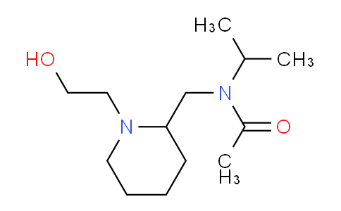 CAS No. 1353973-37-1, N-((1-(2-Hydroxyethyl)piperidin-2-yl)methyl)-N-isopropylacetamide