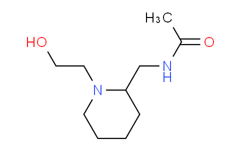 CAS No. 1353964-47-2, N-((1-(2-Hydroxyethyl)piperidin-2-yl)methyl)acetamide