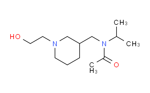 CAS No. 1353957-97-7, N-((1-(2-Hydroxyethyl)piperidin-3-yl)methyl)-N-isopropylacetamide