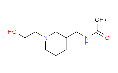 CAS No. 1353951-61-7, N-((1-(2-Hydroxyethyl)piperidin-3-yl)methyl)acetamide