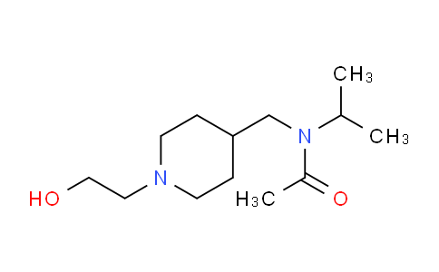 CAS No. 1353951-96-8, N-((1-(2-Hydroxyethyl)piperidin-4-yl)methyl)-N-isopropylacetamide