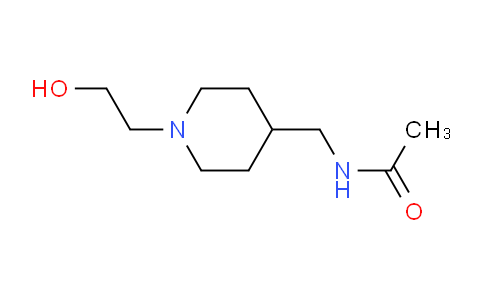 CAS No. 1353957-94-4, N-((1-(2-Hydroxyethyl)piperidin-4-yl)methyl)acetamide