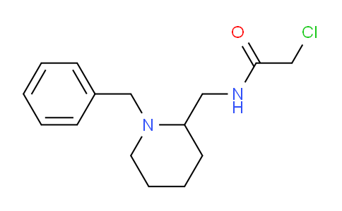 CAS No. 1353957-51-3, N-((1-Benzylpiperidin-2-yl)methyl)-2-chloroacetamide