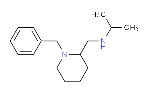 CAS No. 1353973-44-0, N-((1-Benzylpiperidin-2-yl)methyl)propan-2-amine