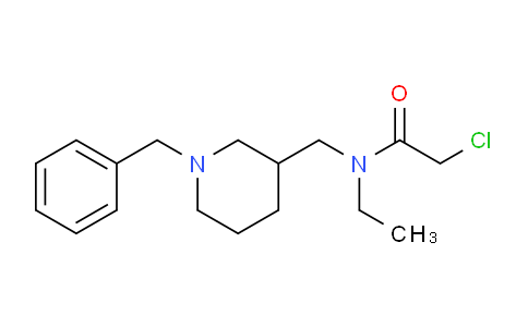 CAS No. 1353987-54-8, N-((1-Benzylpiperidin-3-yl)methyl)-2-chloro-N-ethylacetamide