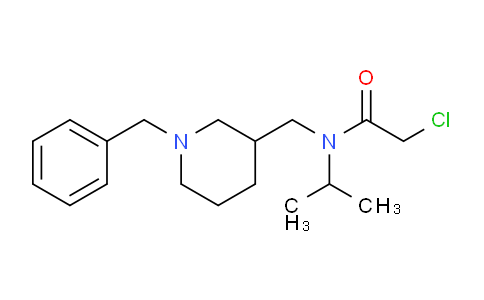 CAS No. 1353974-38-5, N-((1-Benzylpiperidin-3-yl)methyl)-2-chloro-N-isopropylacetamide
