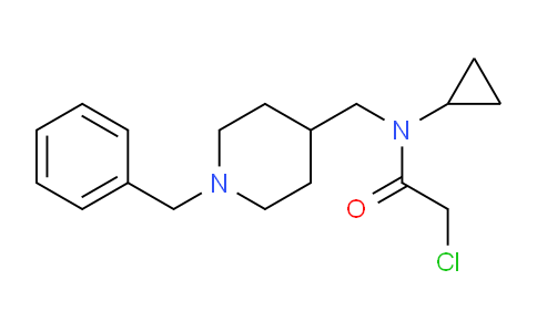 CAS No. 1353965-28-2, N-((1-Benzylpiperidin-4-yl)methyl)-2-chloro-N-cyclopropylacetamide