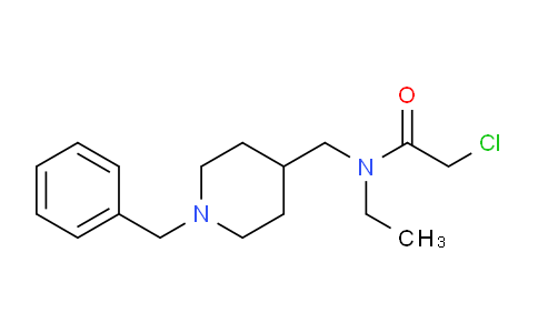 CAS No. 1353944-15-6, N-((1-Benzylpiperidin-4-yl)methyl)-2-chloro-N-ethylacetamide