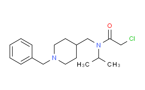 CAS No. 1353982-99-6, N-((1-Benzylpiperidin-4-yl)methyl)-2-chloro-N-isopropylacetamide