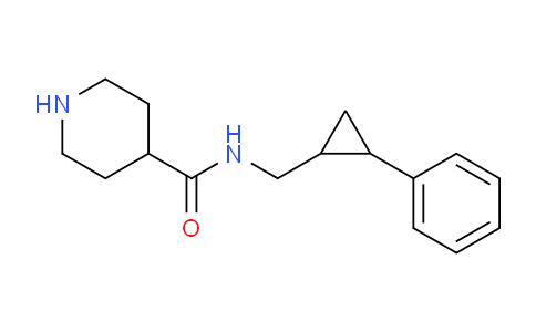 CAS No. 1707563-73-2, N-((2-Phenylcyclopropyl)methyl)piperidine-4-carboxamide