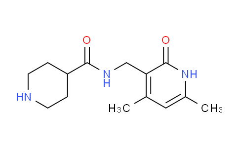 CAS No. 1707585-98-5, N-((4,6-Dimethyl-2-oxo-1,2-dihydropyridin-3-yl)methyl)piperidine-4-carboxamide