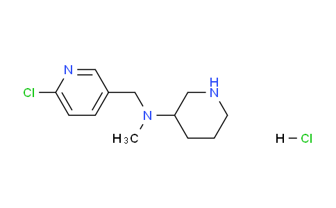 CAS No. 1261230-39-0, N-((6-Chloropyridin-3-yl)methyl)-N-methylpiperidin-3-amine hydrochloride