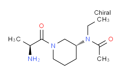 CAS No. 1401668-46-9, N-((R)-1-((S)-2-Aminopropanoyl)piperidin-3-yl)-N-ethylacetamide