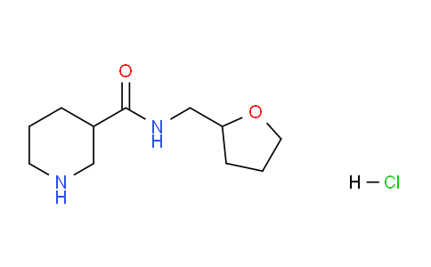 CAS No. 1220037-76-2, N-((Tetrahydrofuran-2-yl)methyl)piperidine-3-carboxamide hydrochloride