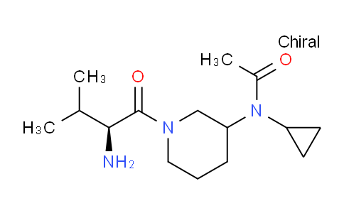 CAS No. 1354026-24-6, N-(1-((S)-2-Amino-3-methylbutanoyl)piperidin-3-yl)-N-cyclopropylacetamide