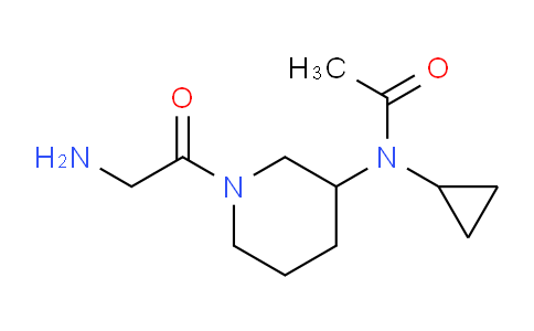 CAS No. 1353970-54-3, N-(1-(2-Aminoacetyl)piperidin-3-yl)-N-cyclopropylacetamide