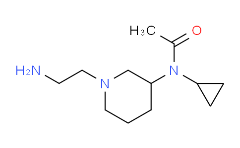 CAS No. 1353985-59-7, N-(1-(2-Aminoethyl)piperidin-3-yl)-N-cyclopropylacetamide