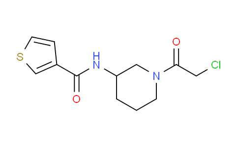 CAS No. 1417793-81-7, N-(1-(2-Chloroacetyl)piperidin-3-yl)thiophene-3-carboxamide