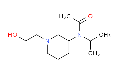 CAS No. 1353951-70-8, N-(1-(2-Hydroxyethyl)piperidin-3-yl)-N-isopropylacetamide