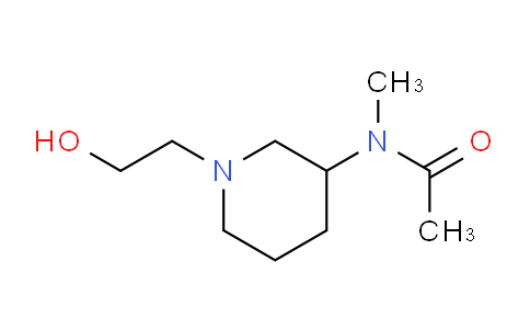 CAS No. 1353955-84-6, N-(1-(2-Hydroxyethyl)piperidin-3-yl)-N-methylacetamide