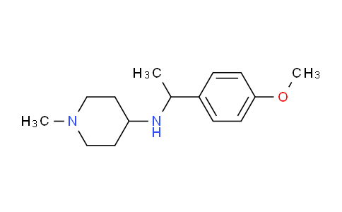 CAS No. 626217-82-1, N-(1-(4-Methoxyphenyl)ethyl)-1-methylpiperidin-4-amine