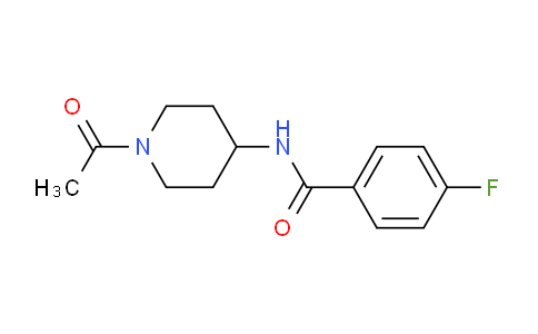 CAS No. 283167-06-6, N-(1-Acetylpiperidin-4-yl)-4-fluorobenzamide