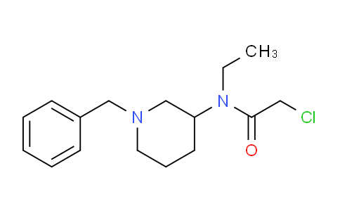 CAS No. 1353975-72-0, N-(1-Benzylpiperidin-3-yl)-2-chloro-N-ethylacetamide