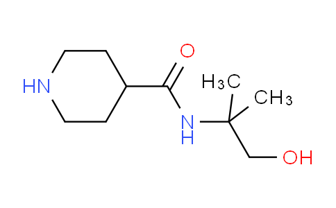 CAS No. 40051-33-0, N-(1-Hydroxy-2-methylpropan-2-yl)piperidine-4-carboxamide