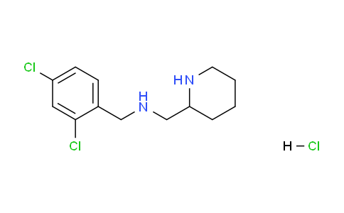 CAS No. 1289385-46-1, N-(2,4-Dichlorobenzyl)-1-(piperidin-2-yl)methanamine hydrochloride