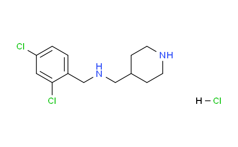 CAS No. 1261229-69-9, N-(2,4-dichlorobenzyl)-1-(piperidin-4-yl)methanamine hydrochloride