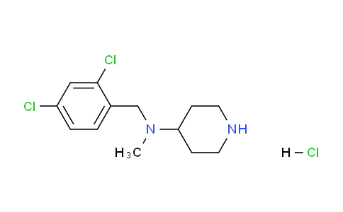 CAS No. 1261234-75-6, N-(2,4-Dichlorobenzyl)-N-methylpiperidin-4-amine hydrochloride