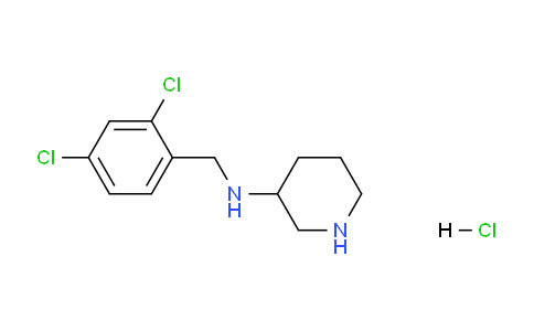 CAS No. 1261232-24-9, N-(2,4-Dichlorobenzyl)piperidin-3-amine hydrochloride