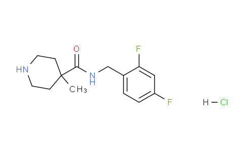 CAS No. 1185107-01-0, N-(2,4-Difluorobenzyl)-4-methylpiperidine-4-carboxamide hydrochloride